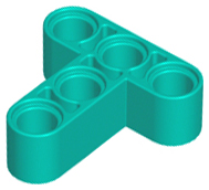 Technic Beam 3 x 3 T-Shape Thick in Dark Turquoise