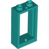 Window 1 x 2 x 3 Flat Front in Dark Turquoise