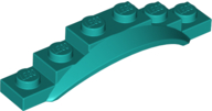Wheel Arch, Mudguard, 1 1/2 x 6 x 1 [Arch Extended] in Dark Turquoise