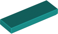 Tile 1 x 3 in Dark Turquoise