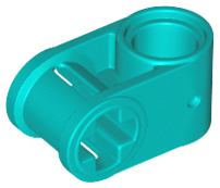 Technic Axle and Pin Connector Perpendicular in Dark Turquoise