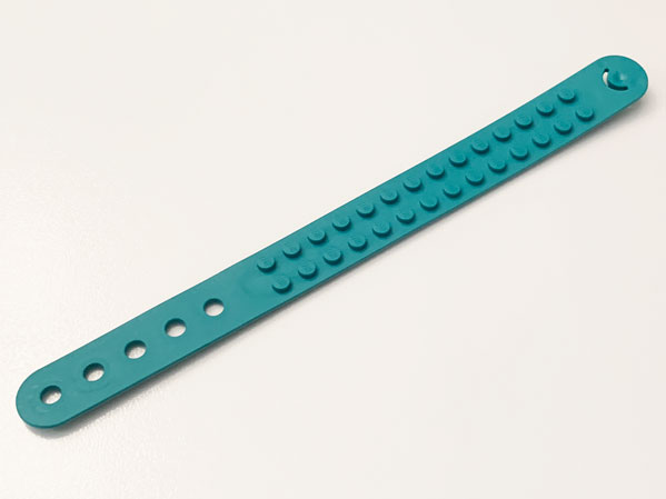 DOTS Bracelet 2 Stud Wide in Dark Turquoise