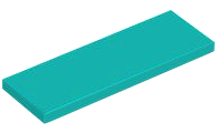 Tile 2 x 6 in Dark Turquoise