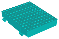 Plate Special, Book 10 x 12 with Key Hole in Dark Turquoise