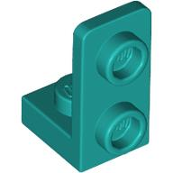 Bracket 1 x 1 - 1 x 2 Inverted in Dark Turquoise