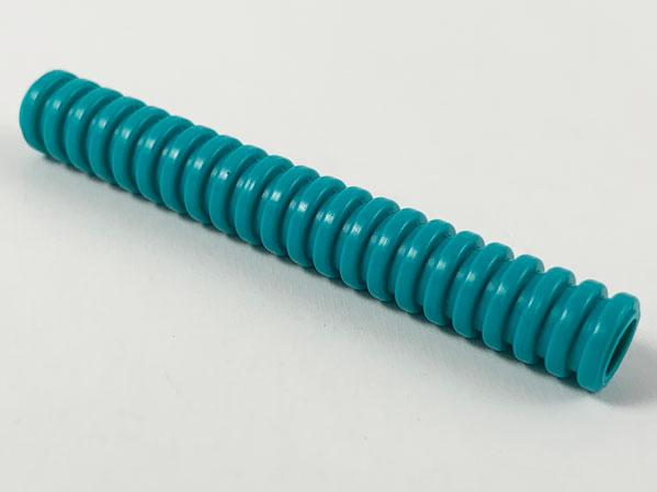 Hose, Ribbed 7mm D. 7L / 5.6cm in Dark Turquoise