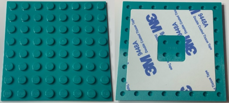 Baseplate Special 8 x 8 with Adhesive Backside in Dark Turquoise
