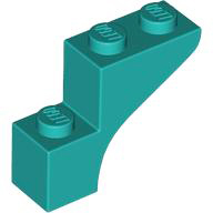 Brick Arch 1 x 3 x 2 in Dark Turquoise