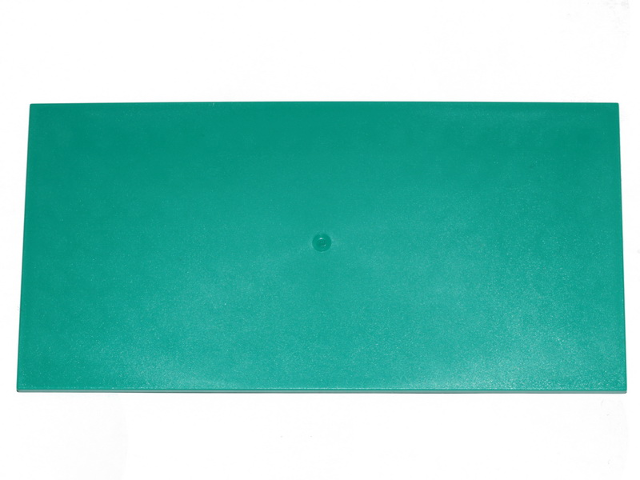 Tile 8 x 16 with Bottom Tubes in Dark Turquoise
