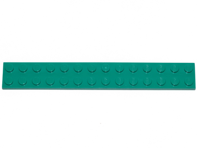 Plate 2 x 14 in Dark Turquoise