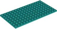 Plate 8 x 16 in Dark Turquoise