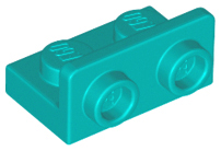 Bracket 1 x 2 - 1 x 2 Inverted in Dark Turquoise