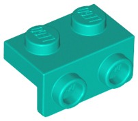 Bracket 1 x 2 - 1 x 2 in Dark Turquoise