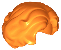 Hair Short Wavy with Side Part in Orange