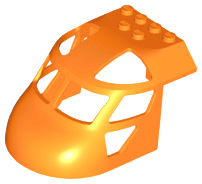 Aircraft Fuselage Curved Forward 6 x 8 Top in Orange