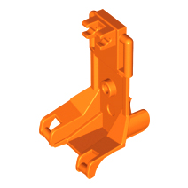 Large Figure Cockpit Seat with Ball Joint in Orange