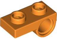 Plate Special 1 x 2 with Pin Hole Underneath in Orange