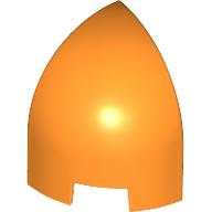 Brick Round Curved 1 x 1 x 1 1/3 Quarter Dome in Orange