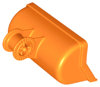 Duplo Front End Loader Bucket with Locking Ring - 7 Teeth in Orange