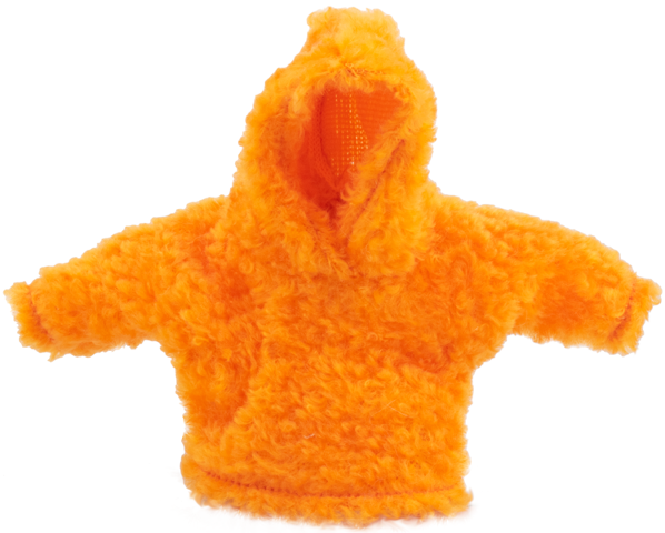 Scala, Sweater, Child, Fuzzy with Hood in Orange