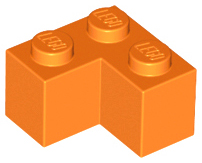 Brick 2 x 2 Corner in Orange