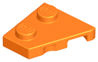 Wedge Plate 2 x 2 Left in Orange