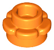 Plant, Flower, Plate Round 1 x 1 with 5 Petals in Orange