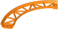 Vehicle Track, Roller Coaster, Curve in Orange
