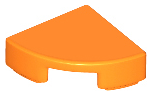 Tile Round 1 x 1 Quarter in Orange