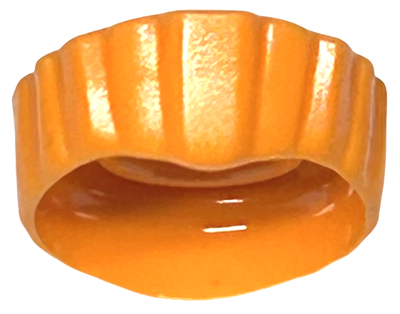 Hair Flat Top, Short with Straight Even Side Sections in Orange