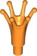 Headwear Accessory Crown Long with Bar in Orange