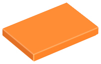Tile 2 x 3 in Orange
