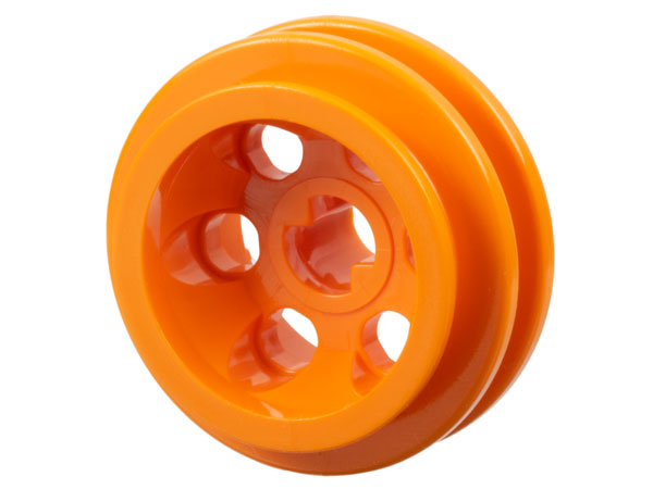 Wheel Rim 24 x 14 VR with Center Axle Hole in Orange
