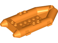 Boat / Rubber Raft / Dinghy 6 x 10 in Orange