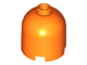Brick Round 2 x 2 x 1 2/3 Dome Top, Hollow Stud in Orange