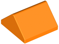 Brick Sloped 45° 2 x 2 Double in Orange