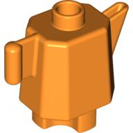 Duplo Teapot / Coffeepot, Indented Base in Orange