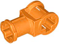 Technic Axle Connector with Axle Hole in Orange