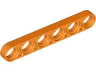 Technic Beam 1 x 6 Thin in Orange