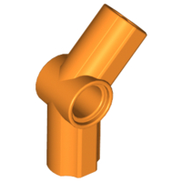 Technic Axle and Pin Connector Angled #4 - 135° in Orange