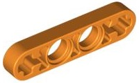 Technic Beam 1 x 4 Thin in Orange
