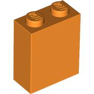 Brick 1 x 2 x 2 with Inside Axle Holder in Orange