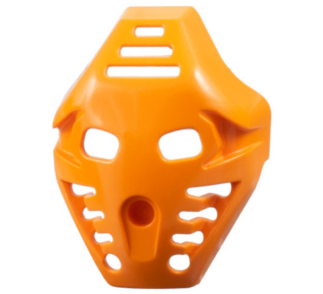 Large Figure Mask Pakari in Orange