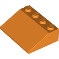 Brick Sloped 33° 3 x 4 in Orange