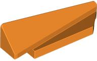 Brick Wedged, Sloped 1 x 5 x 1 1/3 Right in Orange