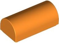 Brick Curved 1 x 2 x 2/3 Double Curved Top, No Studs in Orange