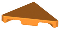 Tile 45° Cut 2 x 2 (Triangle) in Orange