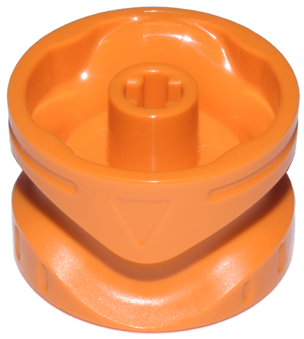 Gear Shifter with Groove, 8 Steps, No Markings in Orange