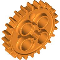 Technic Gear 24 Tooth [New Style with Single Axle Hole] in Orange