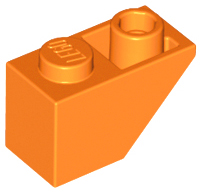 Brick Sloped Inverted 45° 2 x 1 in Orange